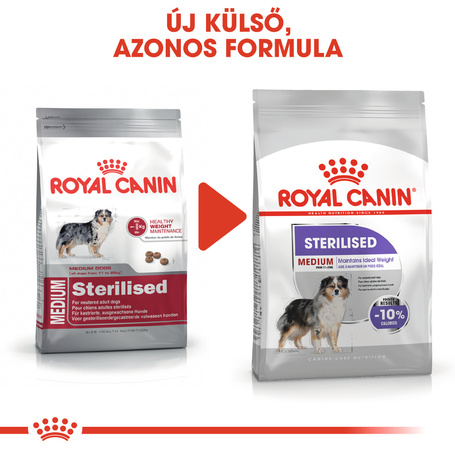 Royal Canin Medium Sterilised - Száraz táp ivartalanított, közepes testű felnőtt kutyák részére