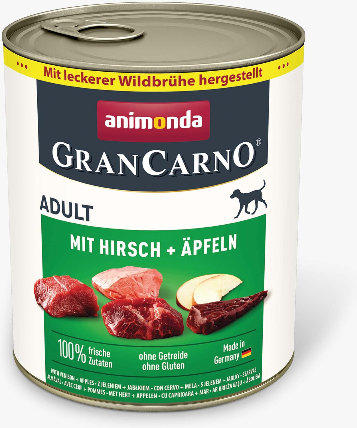 Animonda GranCarno Adult conservă cu vită, cerb și măr - zoom