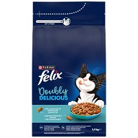 Felix Doubly Delicious hrană uscată cu somon