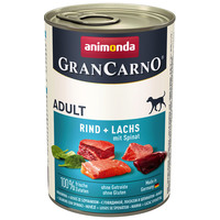 Animonda GranCarno Adult marhahúsos, lazacos és spenótos konzerv