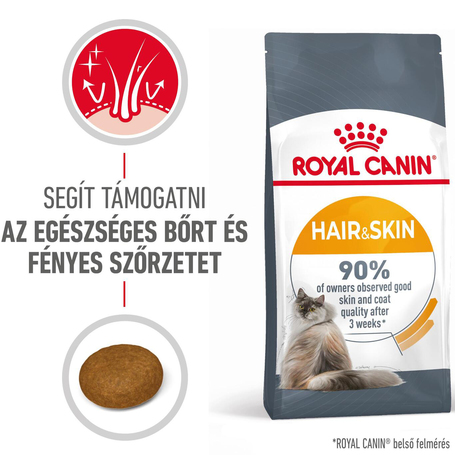 Royal Canin Hair & Skin Care - Száraz táp felnőtt macskák részére a szebb szőrzetért és az egészséges bőrért