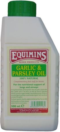 Equimins fokhagyma olaj és petrezselyem olaj erős keveréke lovaknak