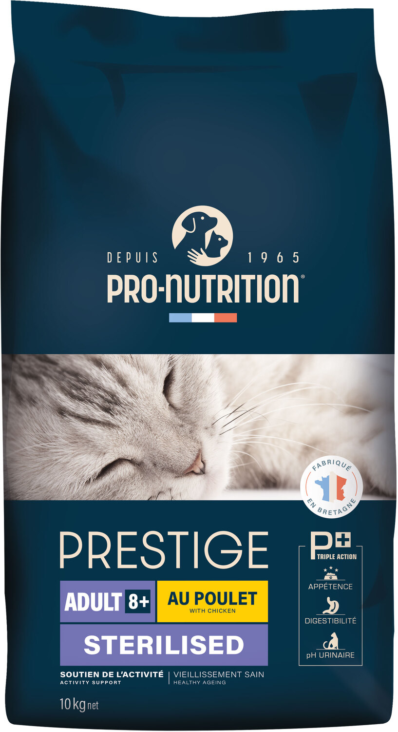 Pro-Nutrition Prestige Adult 8+ Sterilised | Hrană uscată pentru pisici în vârstă sterilizate
