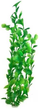 Zöld hosszú szárú hínűr tüskés levelekkel akváriumi műnövény (S1260)
