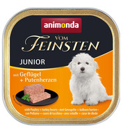 Animonda Vom Feinsten Junior szárnyashúsos és pulykaszíves kutyaeledel