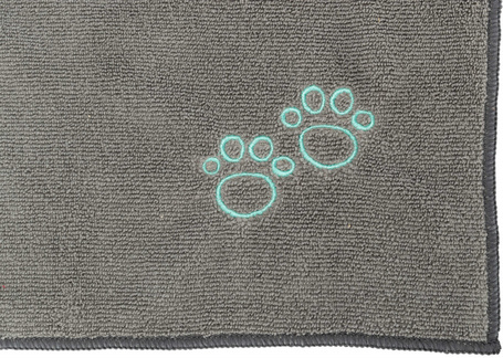 Trixie tappancsmintás szürke kutyatörölköző