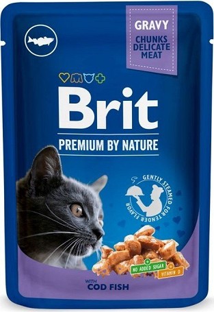 Brit Premium Cat alutasakos macskaeledel tőkehallal