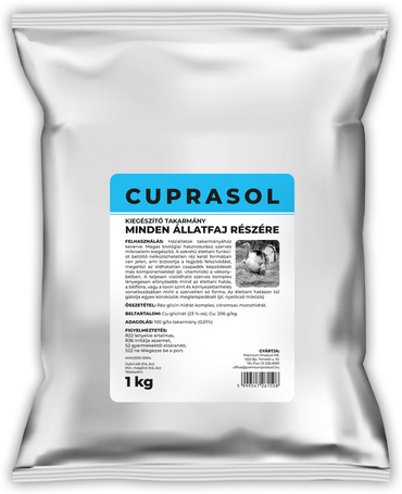 Cuprasol szerves réz kiegészítő takarmány Cuprasol szerves réz kiegészítő takarmány