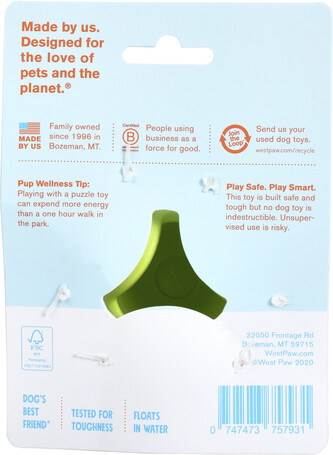 West Paw Tux - Jutalomfalattal tölthető játék