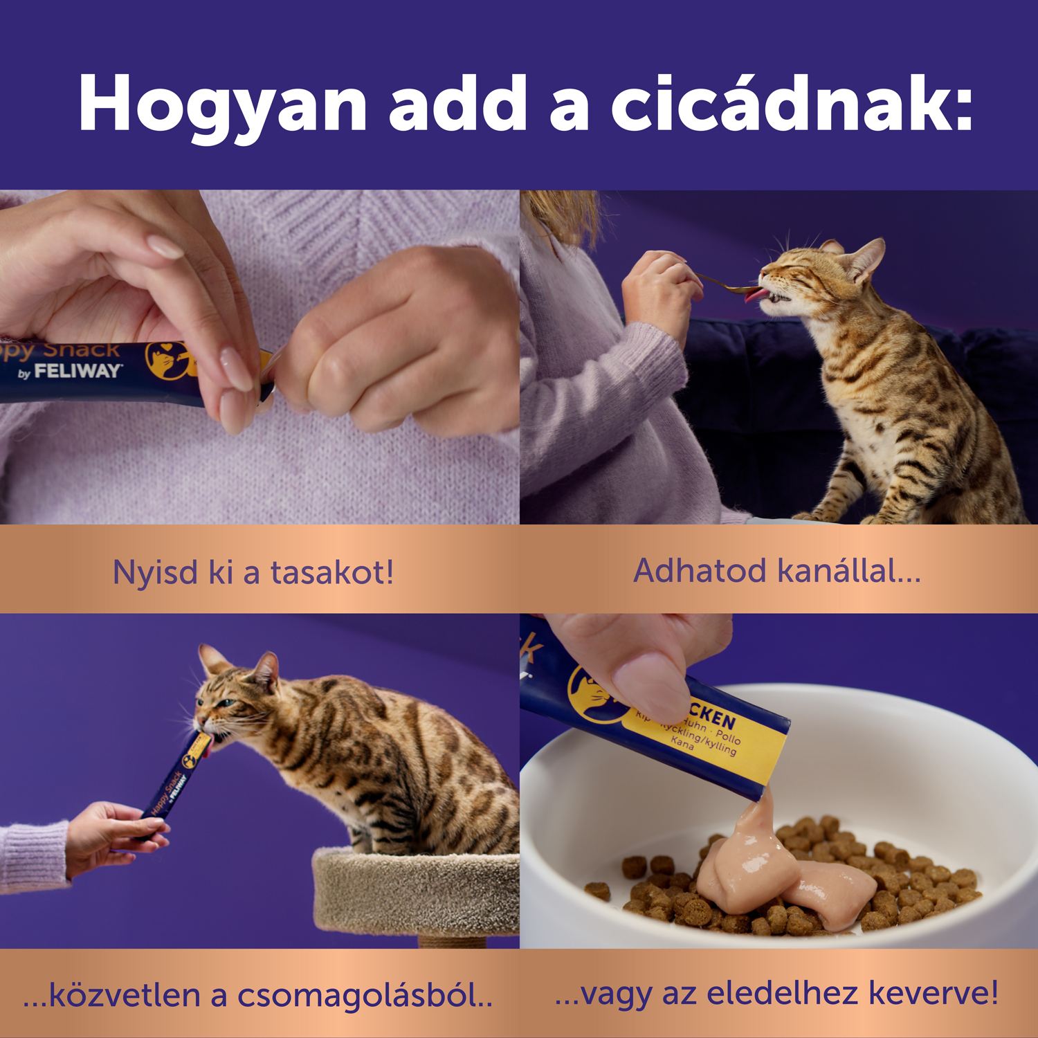 Happy Snack by Feliway nyugtató csirkés jutalomfalat