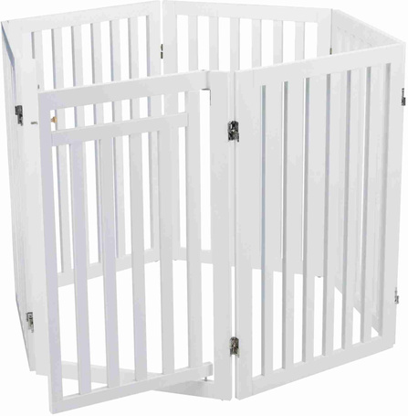 Trixie 4 részes nyitható fa kutyarács, elkerítő