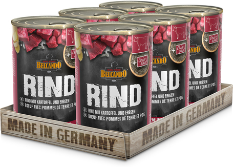 Belcando konzerv marhahússal, burgonyával és borsóval