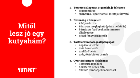 Yutipet RnD párnázott biztonsági kutyahám (Kék)