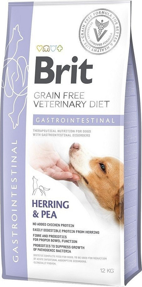 Brit VD Dog Grain Free Gastrointestinal hering, mazăre