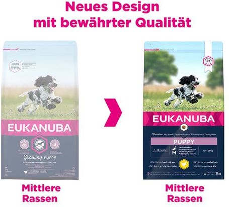 Eukanuba Puppy Medium | Táp közepes testméretű kölyökkutyáknak | Szuperprémium szárazeledel