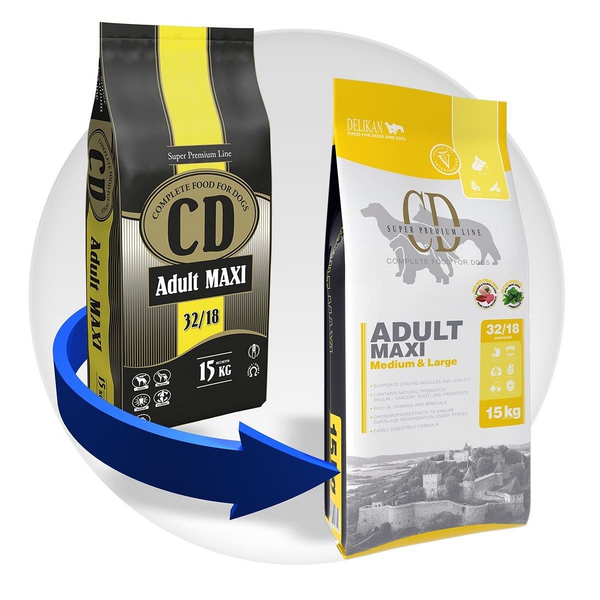 CD Adult Maxi - Hrană pentru câini adulți de talie mare - zoom