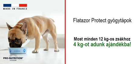 Flatazor Protect gyógytáp akció 12 kg + 4 kg ajándékba