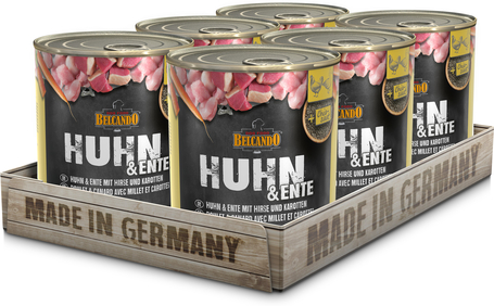 Belcando konzerv csirke- és kacsahússal, kölessel és sárgarépával