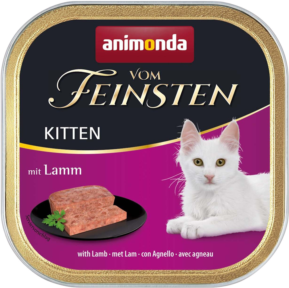 Animonda Cat Vom Feinsten Kitten tăviță cu miel