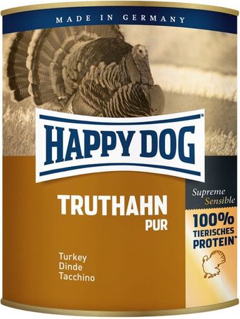 Happy Dog Pur Texas - Tiszta pulykahúsos konzerv  | Egyetlen fehérjeforrás