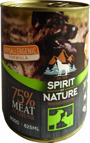Spirit of Nature Dog bárány- és nyúlhúsos konzerv kutyáknak | Hipoallergén formula