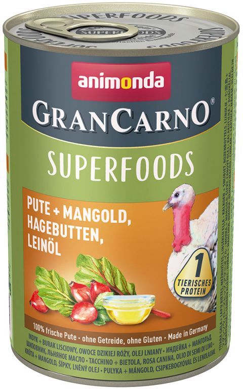 Animonda GranCarno Superfoods cu curcan și măceșe - zoom