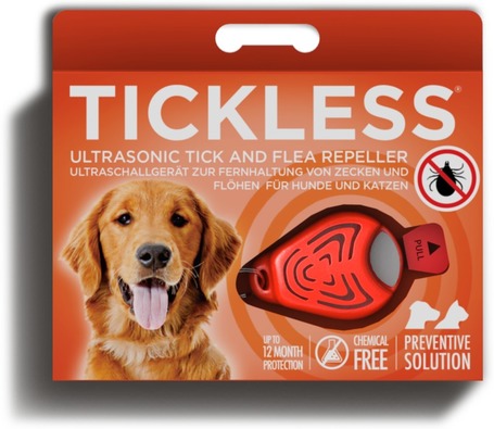 Tickless Pet ultrahangos bolha- és kullancsriasztó kutyák, macskák, vadászgörények és nyulak részére
