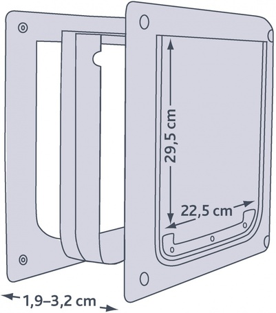 Trixie kutyaajtó rugalmas lengőajtóval