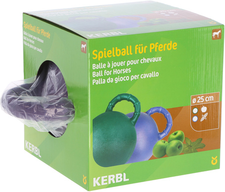 Kerbl speciális önfelfújódó játéklabda lovaknak - Alma vagy menta aromával