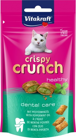 Vitakraft Crispy Crunch Dental Care borsmentás fogerősítő macskáknak