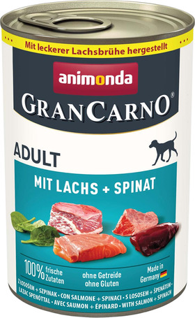 Animonda GranCarno Adult lazacos és spenótos konzerv