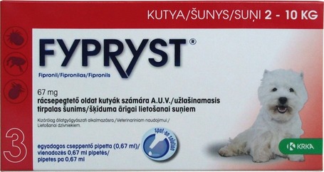 Fypryst rácsepegtető oldat kutyáknak | Élősködők elleni védelem