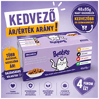 Besties Cat Megabox: 4 ízű alutasakos macskaeledel a változatos mindennapokért