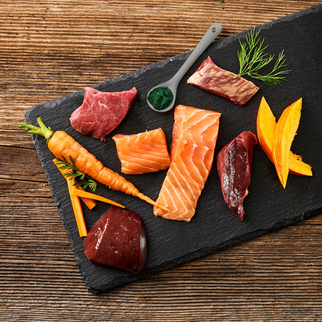 Meatlove párolt húsrolád - Lazac marhával és spirulinával