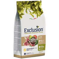 Exclusion Dog Mediterraneo Monoprotein Lamb Adult Medium Breed Exclusion Dog Mediterraneo Monoprotein Lamb Adult Medium Breed
