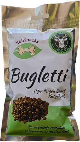 HoliSnacks Bugletti rovarors snack kutyáknak szarvasmájjal