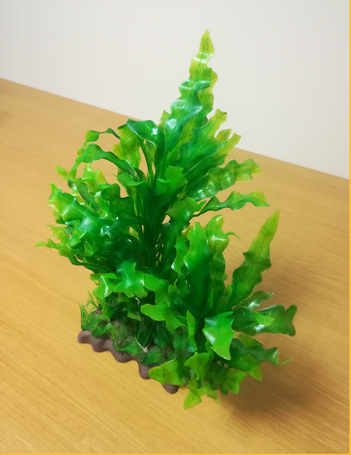 Akváriumi palás műnövény hosszú hullámos levelekkel