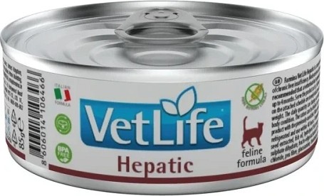 Vet Life Natural Diet Cat Hepatic (12 x 85 g) 1.02 kg
