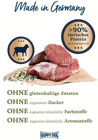 Happy Dog Sensible Puppy & Junior Lamm & Reis konzerv