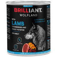 Brilliant Wolfland conservă premium cu miel și merișoare