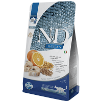 N&D Cat Ocean Adult Codfish & Orange Low Grain | Tőkehelas és narancsos macskaeledel #1