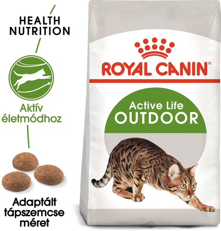 Royal Canin Outdoor - Szabadba gyakran kijáró, aktív felnőtt macska száraz táp