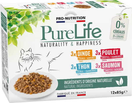 Pure Life Cat nedves eledel multipack kiszerelésben - 4 íz