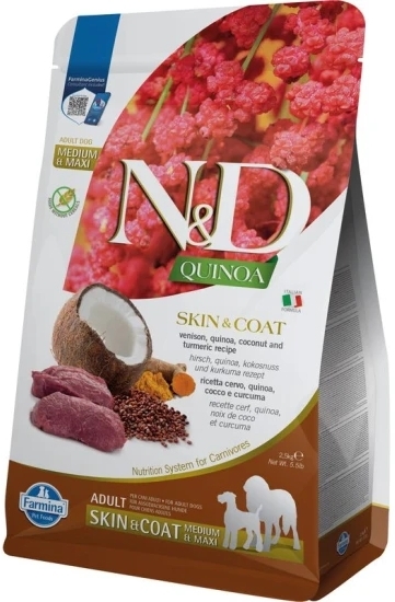 N&D Dog Grain Free Quinoa Skin & Coat Venison