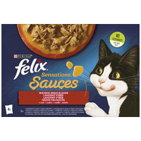 Felix Sensations Sauces alutasakos macskaeledel – Házias válogatás szószban – Multipack #2