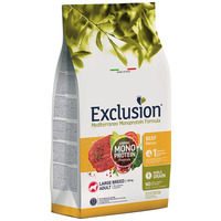 Exclusion Dog Mediterraneo Monoprotein Beef Adult Large Exclusion Dog Mediterraneo Monoprotein Beef Adult Large