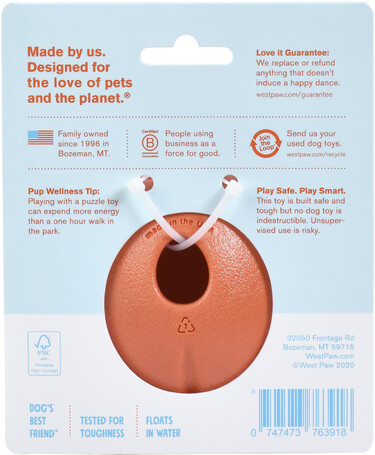 West Paw Rumbl - Jutalomfalattal tölthető labda