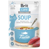 Brit Care Cat Soup cu ton pentru pisici adulte 75 g