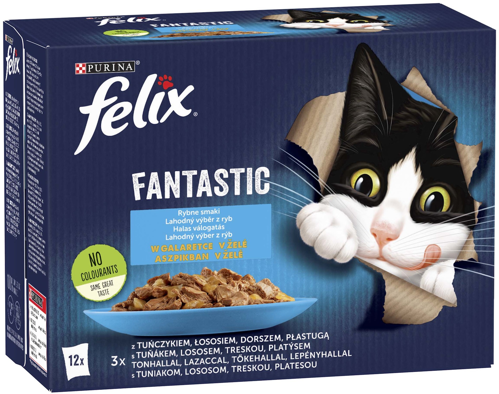 Felix Fantastic varietate cu pește în aspic - Multipack (12 x 85 g)