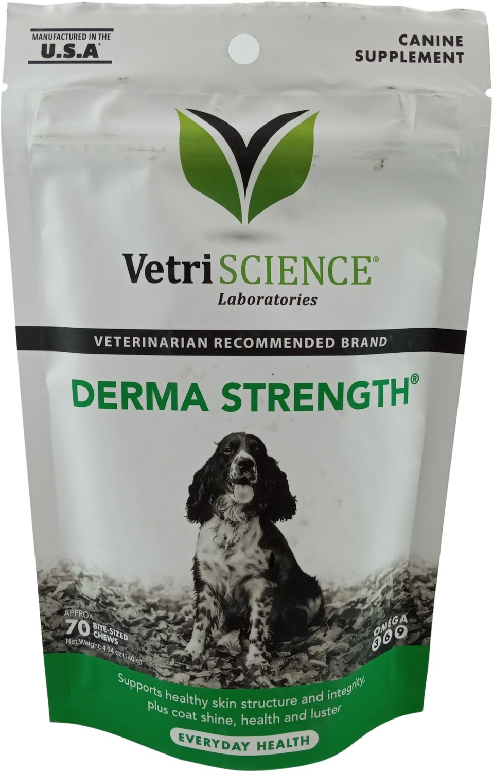 VetriScience Canine Plus Derma Strength tablete masticabile pentru câini